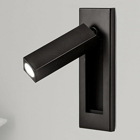 Flush wall light for reading in bed