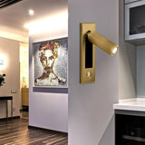 VeraLume Wall-Flush Bedside Sconce With Reading Light - OpalDwell