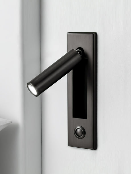VeraLume Wall-Flush Bedside Sconce With Reading Light - OpalDwell