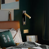 Aluminum wall sconce for hidden switch control