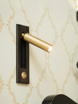 VeraLume Wall-Flush Bedside Sconce With Reading Light - OpalDwell