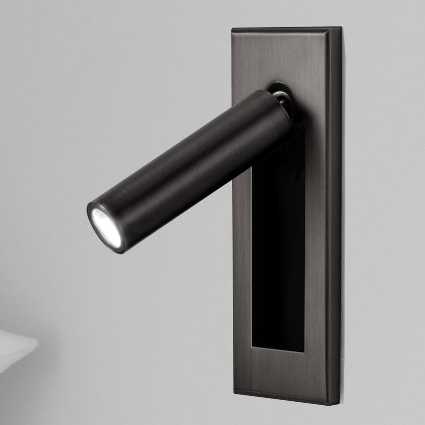 Wall sconce close up switch detail