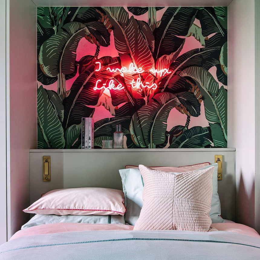 Wall sconce installed in hallway setting