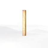 Lyra brass alabaster wall lamp installation detail view