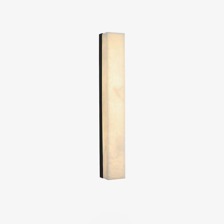 Lyra brass alabaster wall lamp additional angle view