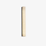 Lyra Brass Alabaster Wall Lamp Modern Vertical for Bedroom - OpalDwell
