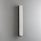 rectangular vertical alabaster wall lamp for hallway ambiance
