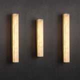 warm ambient alabaster wall lamp for bedroom lighting