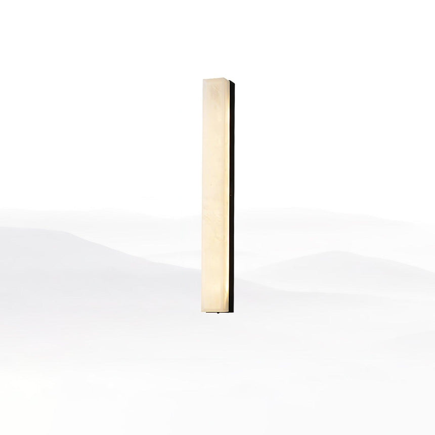 brass and alabaster wall-mounted lamp - installation detail view