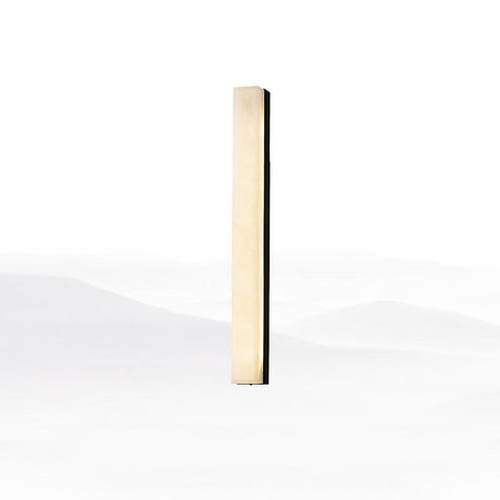 warm ambient alabaster wall lamp for living room accents