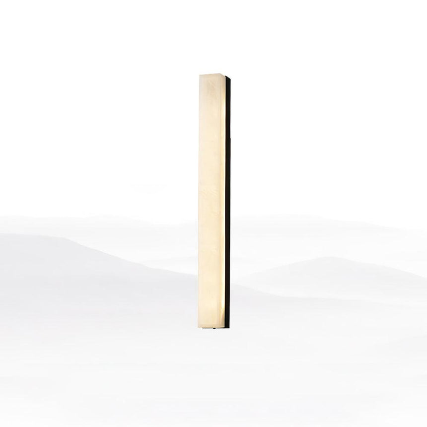 warm ambient alabaster wall lamp for living room accents