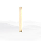 Lyra brass alabaster wall lamp full view