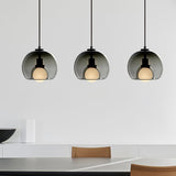 Glass Pendant Light Compatible with LED and Edison Bulbs