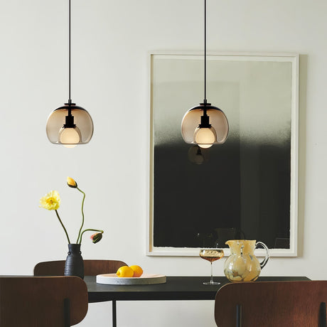 Glass Pendant Light Additional Angle View