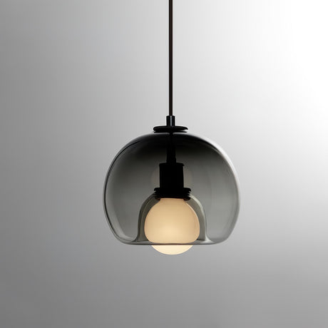Glass Pendant Lamp Close-Up of Refined Silhouette
