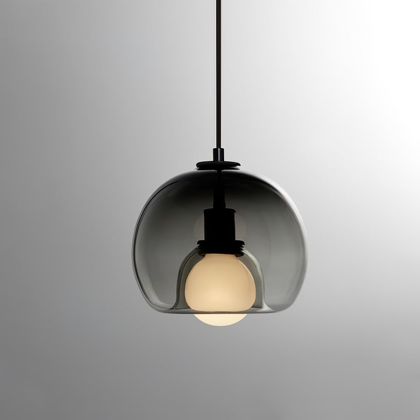 Glass Pendant Lamp Close-Up of Refined Silhouette