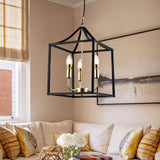 Aurelia Black Chandelier Warm Ambient Glow for Dining Room