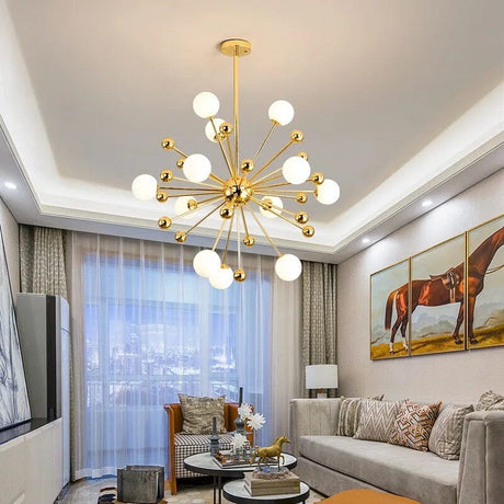 Liora Dandelion Chandelier Full Display