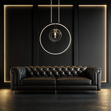 Glass globe pendant light for modern homes