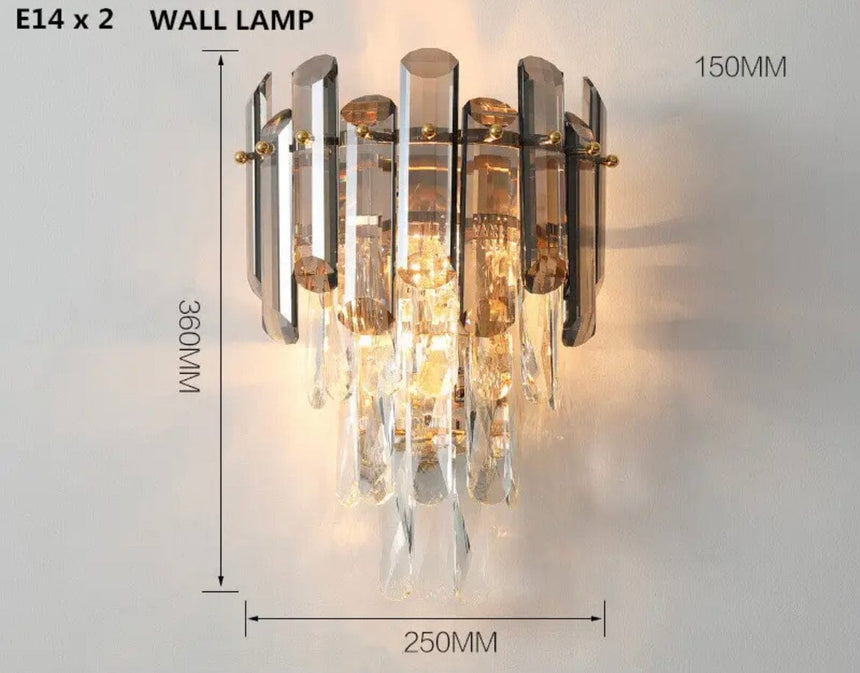 Wall Mounted Crystal Fixture for Modern Homes