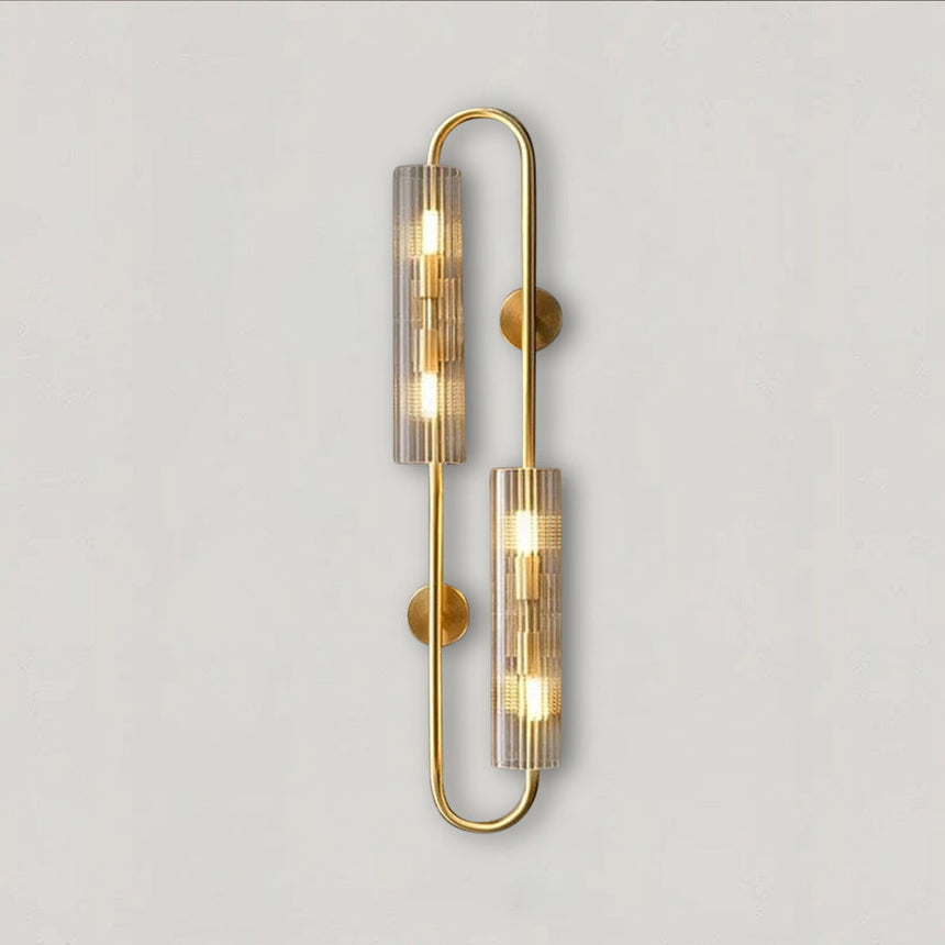 Brass wall lamp for living room decor