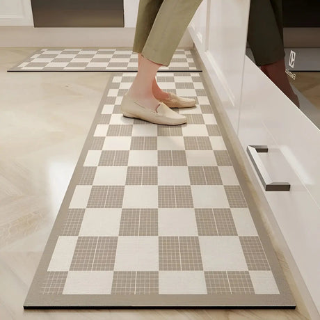 Quick-Dry Non-Slip Kitchen Mat color pattern options - OpalDwell