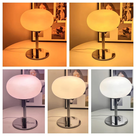 Glass Table Lamp with Soft Illumination