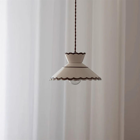 Ceramic Pendant Light E26 E27 Bulb Base Detail