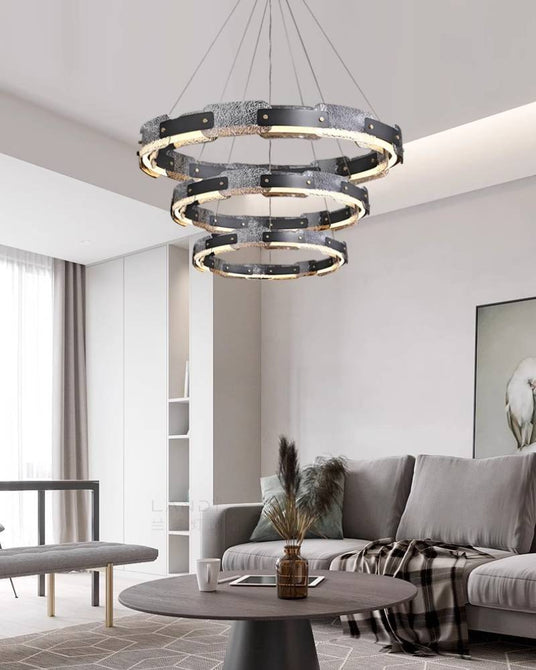 Smoked Glass Chandelier for Dining Room