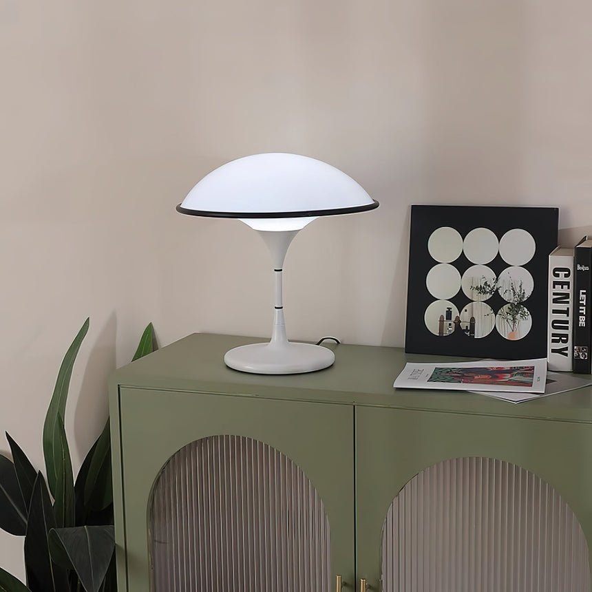 Aurelia Acrylic Table Lamp lifestyle scene – home office | OroDwell