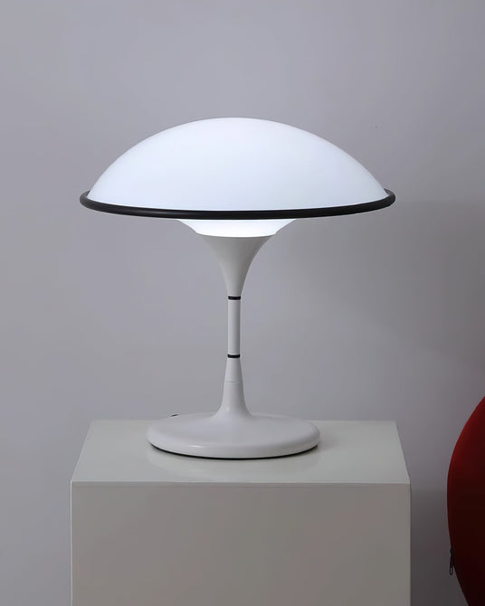 Metal and acrylic Acrylic Table Lamp – elegant, distinctive design detail view | OroDwell