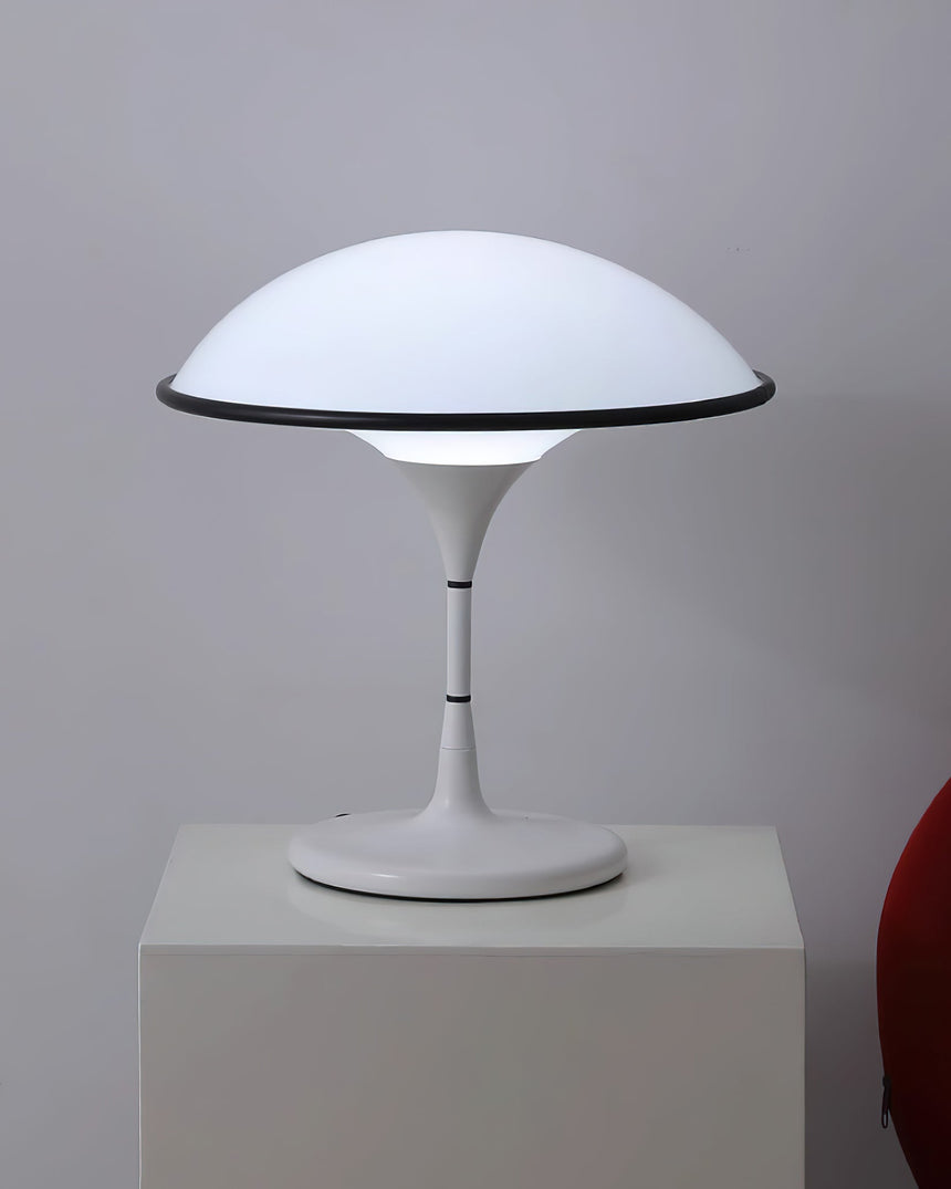 Metal and acrylic Acrylic Table Lamp – elegant, distinctive design detail view | OroDwell