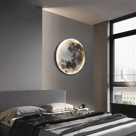 Moon Lamp Metal Base Close-Up Design