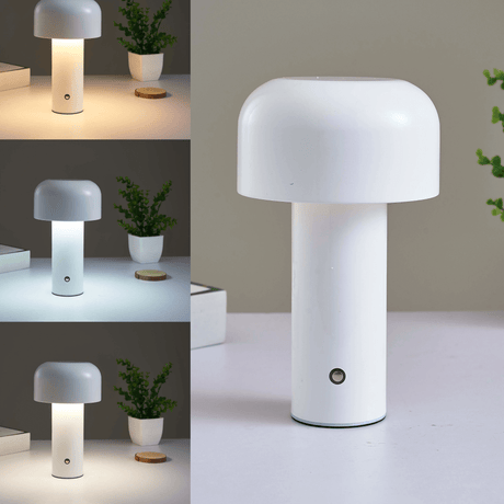 LumaNook Lamp Placed on Bedside Table Setting