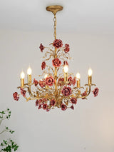 Crystal Accent Chandelier Fixture