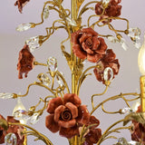 French Country Rose Chandelier for Living Room