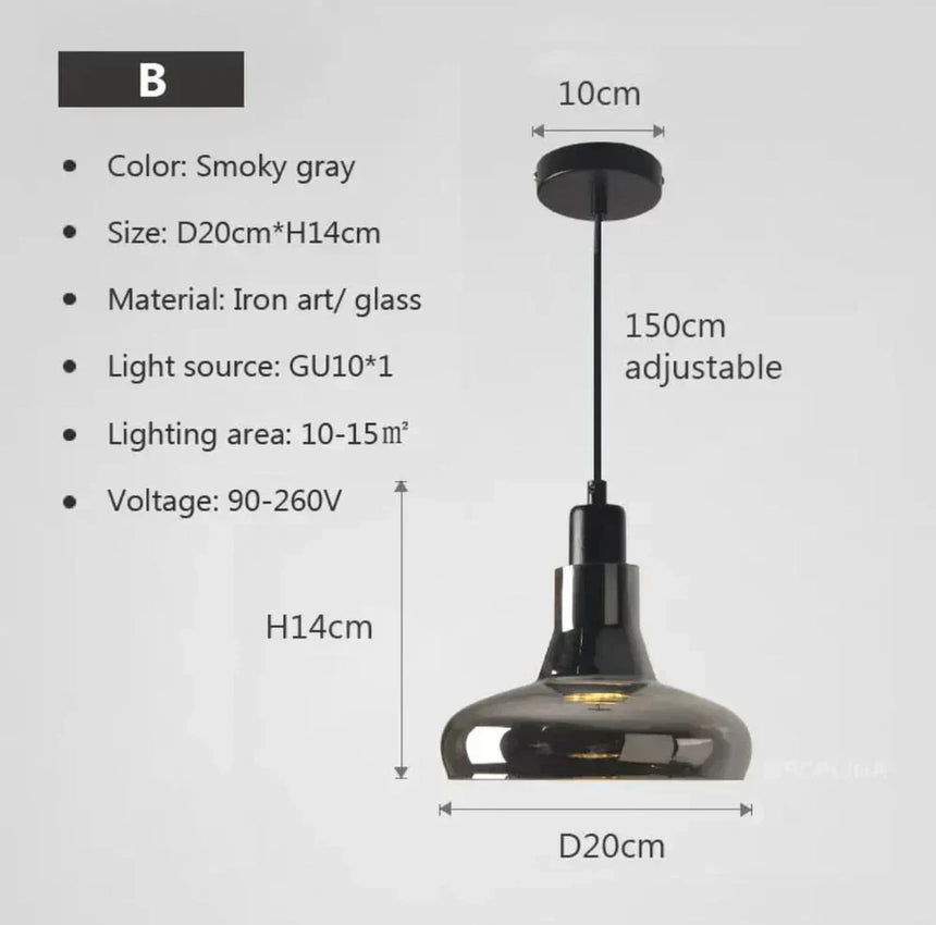 Glass Pendant Light for Contemporary Home Decor