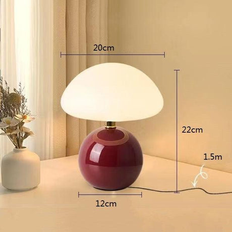 Lumora Cream Mushroom Lamp for Living Room