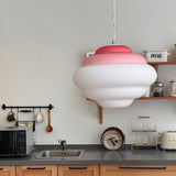 AuroraHue Gradient Frosted Glass Pendant Light – Hero View - OroDwell