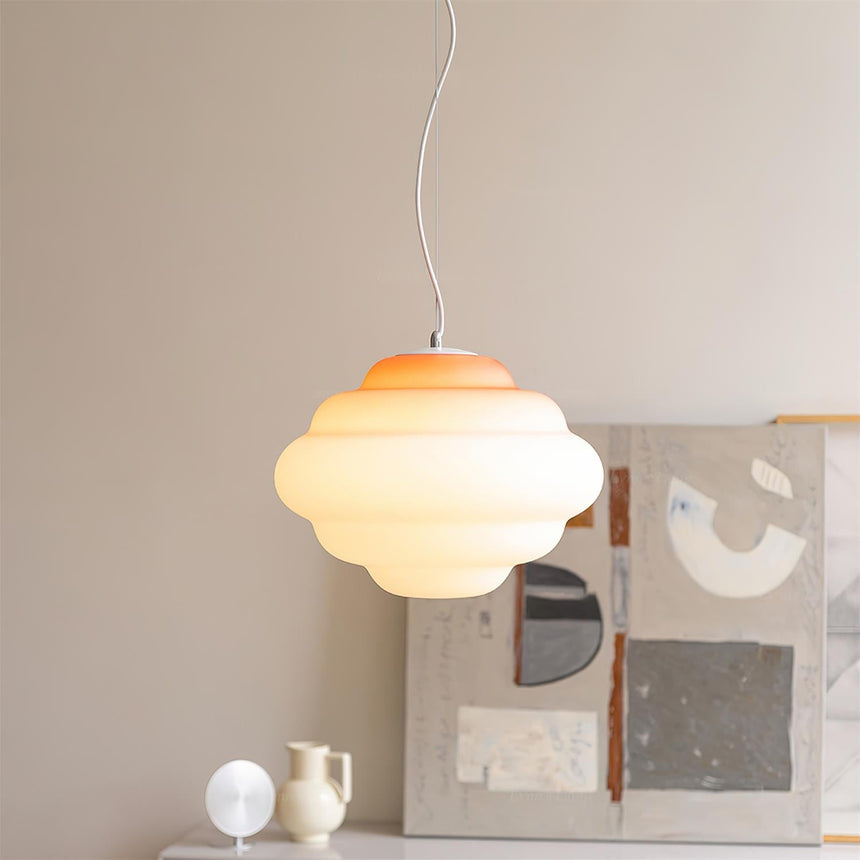Soft Gradient Glow Glass Pendant Light - OroDwell