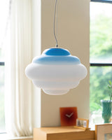 AuroraHue Gradient Frosted Glass Pendant Lamp For Ambience - OpalDwell