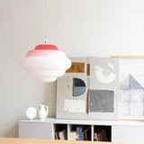 AuroraHue Gradient Frosted Glass Pendant Lamp For Ambience - OpalDwell