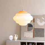 Glass Pendant Light Ambient Lighting View - OroDwell