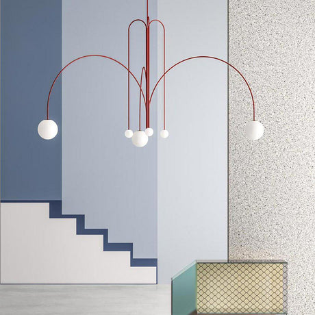 Elara Crest Pendant Light, Dramatic Hanging Fixture - OpalDwell