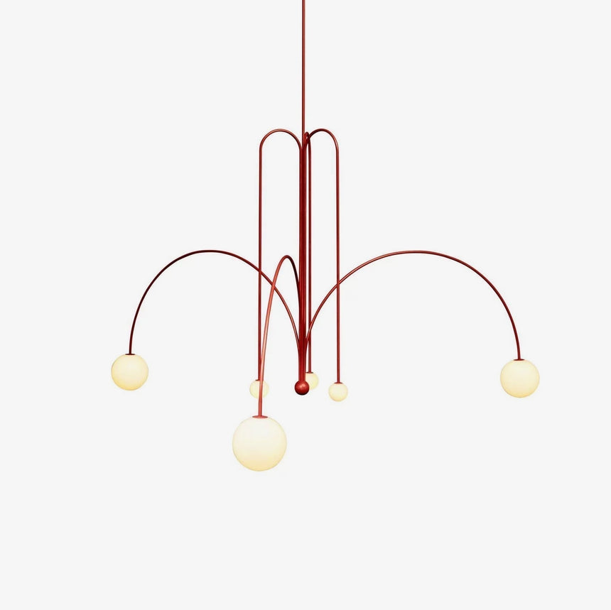 Metal and Glass Fixture Installation View
