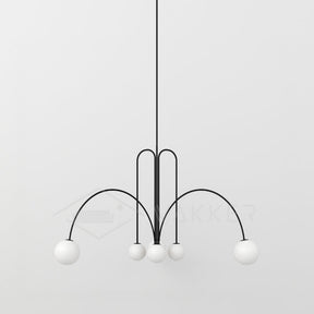 Elara Crest Dramatic Pendant Light Full Display