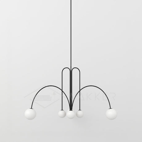 Elara Crest Dramatic Pendant Light Full Display