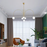 Metal and Glass Pendant Light Fixture