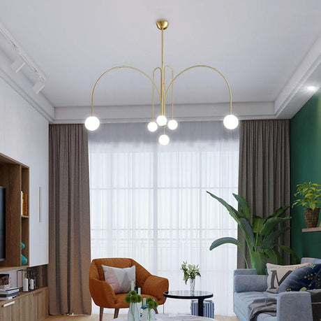 Metal and Glass Pendant Light Fixture