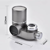 Led faucet water filter side profile view - dual water flow mode